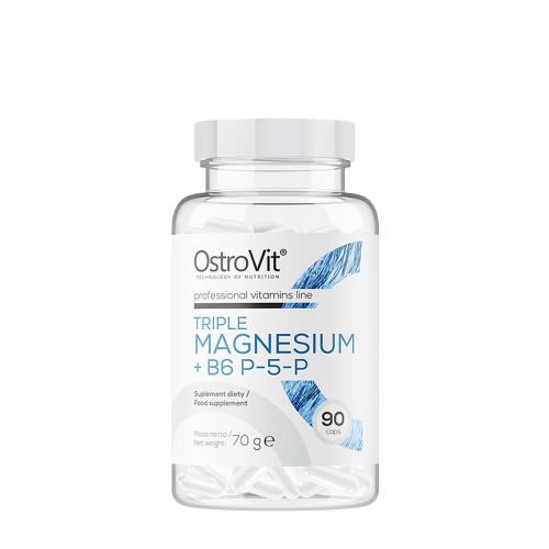 OstroVit Triple Magnesium + B6 P-5-P (90 Capsules)